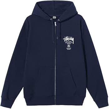 Amazon.co.jp: [ステューシー] ジップアップ スウエットパーカー